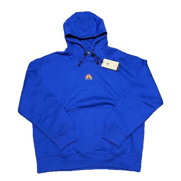 RARE Nike ACG Heavyweight Fleece Hoodie Blue (DH3087-480) Men’s Size Large NEW - Picture 1 of 9